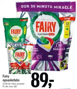 Føtex Fairy opvasketabs tilbud