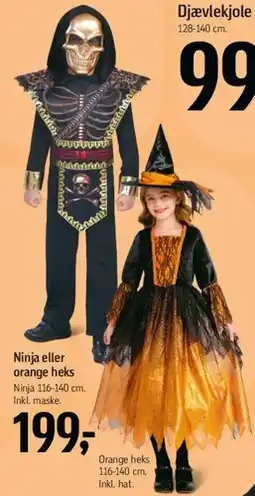 Føtex Ninja eller orange heks tilbud