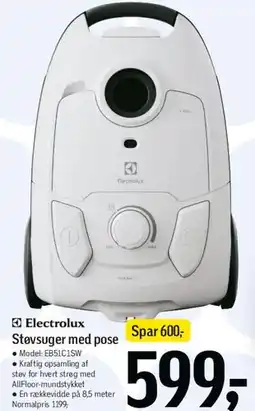 Føtex Electrolux støvsuger med pose tilbud