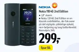 Føtex Nokia 110 4G 2nd Edition tilbud