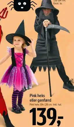 Føtex Pink heks eller genfærd tilbud