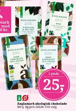 Dagli'Brugsen Änglamark økologisk chokolade tilbud