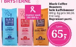 Dagli'Brugsen Black Coffee Roasters hele kaffebønner tilbud