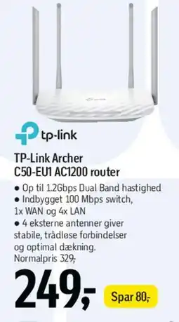 Føtex TP‑Link Archer C50‑EU AC1200 router tilbud