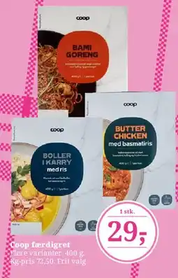 Dagli'Brugsen Coop færdigret tilbud