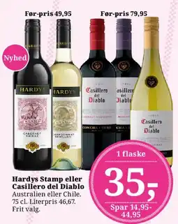 Dagli'Brugsen Hardys Stamp eller Casillero del Diablo tilbud