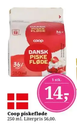 Dagli'Brugsen Coop piskefløde tilbud