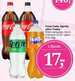 Dagli'Brugsen Coca‑Cola, Sprite eller Fanta tilbud