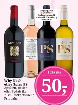Dagli'Brugsen Why Not? eller Spier PS tilbud