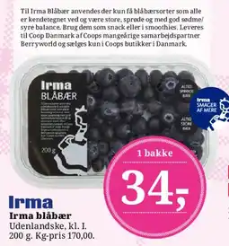 Dagli'Brugsen Irma blåbær tilbud