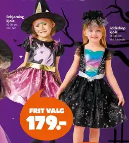 Fætter BR Enhjørning kjole eller Edderkop kjole tilbud