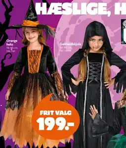 Fætter BR Orange heks eller Genfærdskjole tilbud