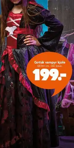 Fætter BR Gotisk vampyr kjole tilbud