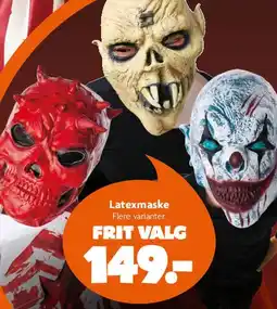Fætter BR Latexmaske tilbud