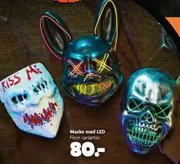 Fætter BR Maske med LED tilbud