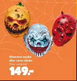 Fætter BR Rhinesten maske eller latex maske tilbud