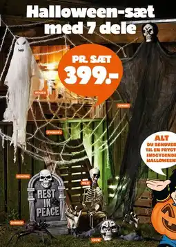 Fætter BR Halloween-sæt med 7 dele tilbud
