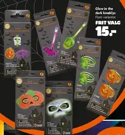 Fætter BR Glow in the dark knæklys / Halloween varianter tilbud