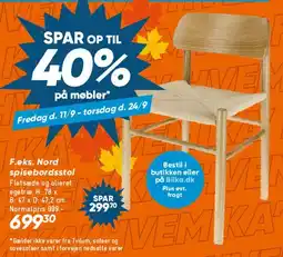 Bilka Nord spisebordsstol tilbud