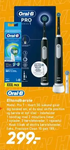 Bilka Oral‑B elektrisk tandbørste (Pro) tilbud