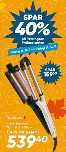 Bilka Remington glattejern / stylingjern tilbud