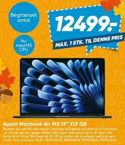 Bilka Apple Macbook Air M5 15 512 GB tilbud