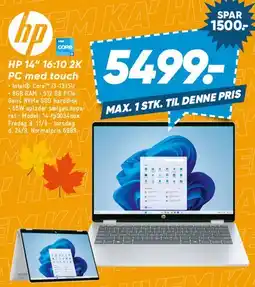 Bilka HP 14 16:10 2K PC med touch tilbud