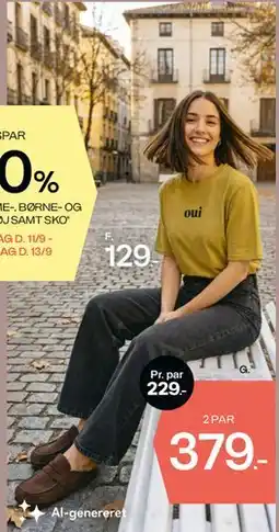 Bilka T-shirt 'oui' tilbud