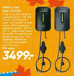 Bilka WP04 11 kW lader til biler tilbud