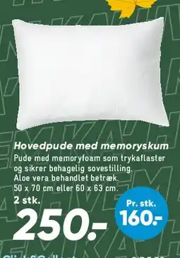 Bilka Hovedpude med memoryskum tilbud