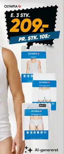 Bilka Olympia herre - 3-pak tilbud