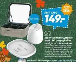 Bilka Essential makeuptaske med LED-lys eller ansigtsmaskine tilbud
