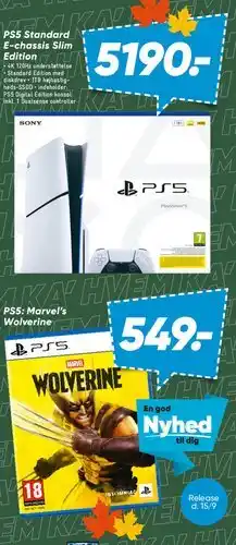 Bilka PS5 Standard E-chassis Slim Edition tilbud