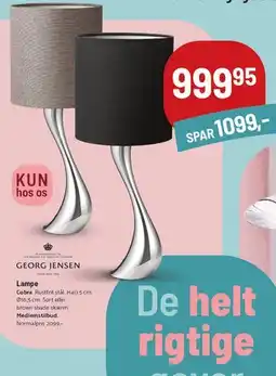 Kop & Kande Lampe Cobra tilbud