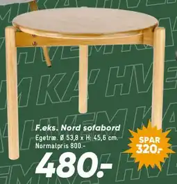 Bilka Nord sofabord tilbud