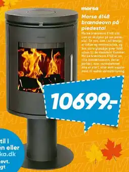 Bilka Morso 6148 brændeovn på piedestal tilbud