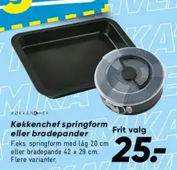 Bilka Køkkenchef springform eller bradepander tilbud