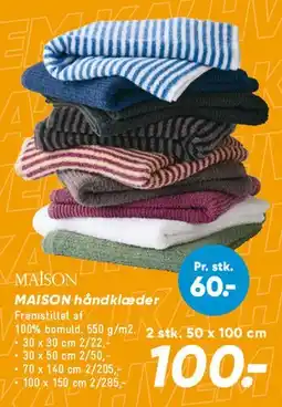 Bilka MAISON håndklæder tilbud