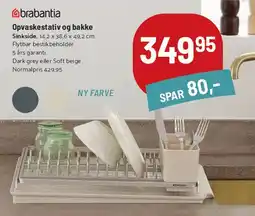 Kop & Kande Brabantia opvaskestativ og bakke tilbud