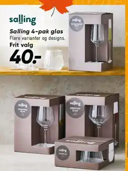 Bilka Salling 4-pak glas tilbud