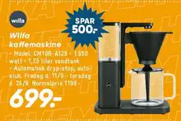 Bilka Wilfa kaffemaskine tilbud