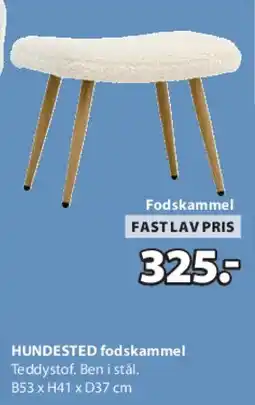 JYSK HUNDSTED fodskammel tilbud