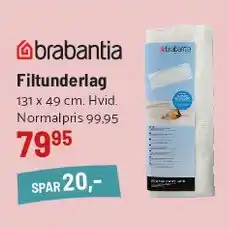 Kop & Kande Brabantia filterunderlag tilbud
