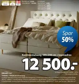 JYSK TONDRA + TOSEN elevationsseng tilbud