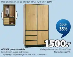 JYSK ODENSE garderobeskab tilbud