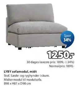 JYSK LYBY sofamodul, midt tilbud