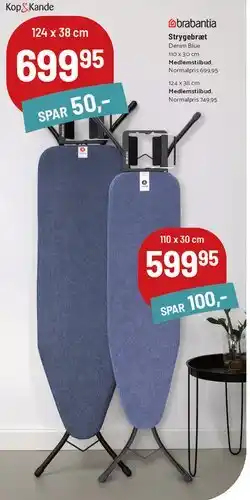 Kop & Kande Brabantia strygebræt tilbud