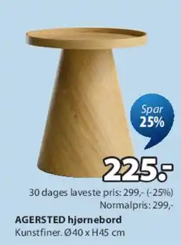 JYSK AGERSTED hjørnebord tilbud