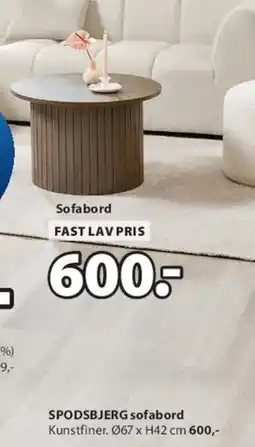 JYSK SPODSBJERG sofabord tilbud