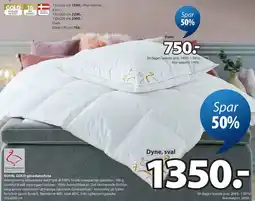 JYSK ROYAL GOLD gåsedunsdyne tilbud